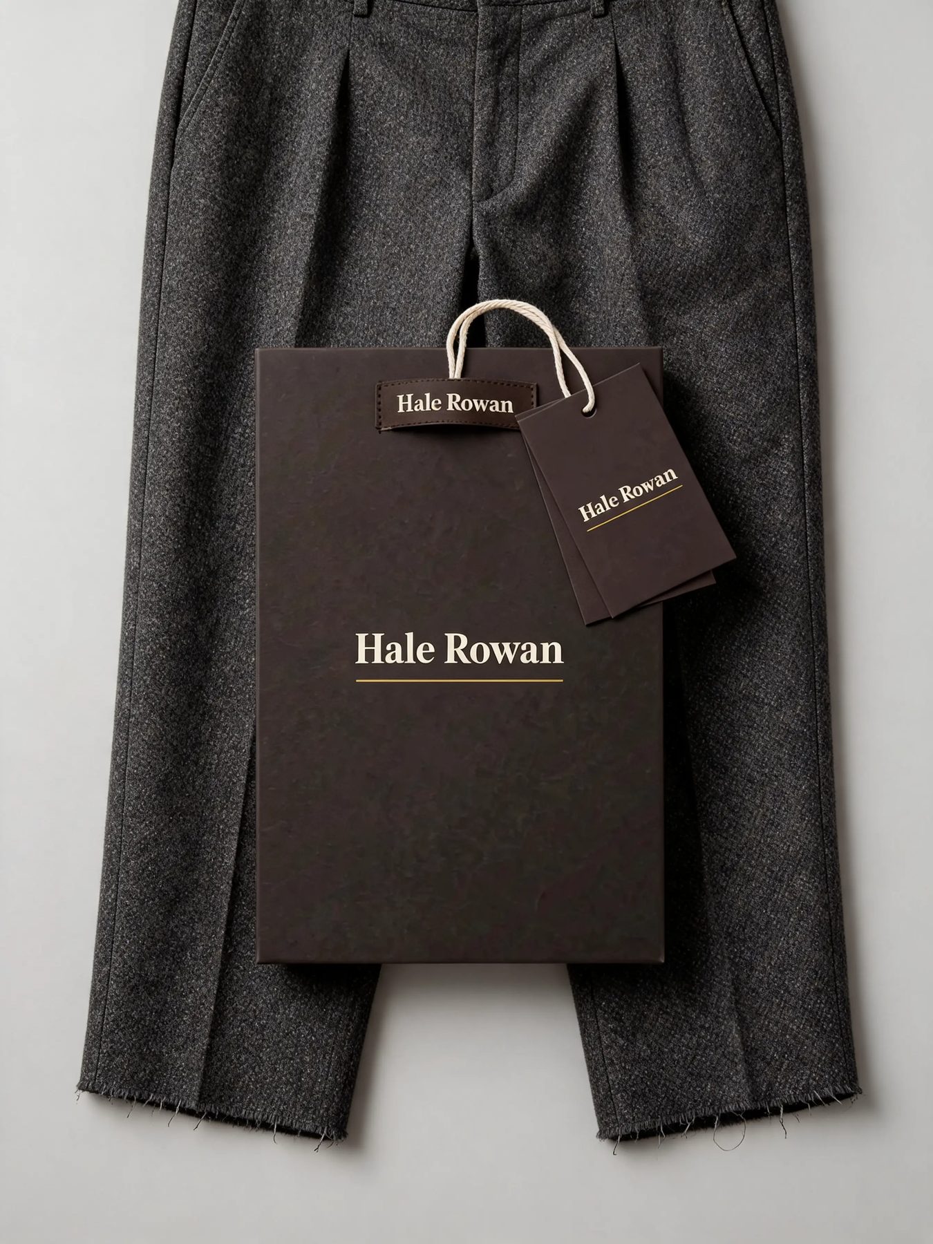 Pleated Wool Trouser